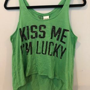 “Kiss me I’m lucky” tank